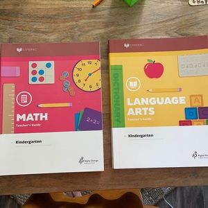 2 teachers guide life pac math and language arts kindergarten